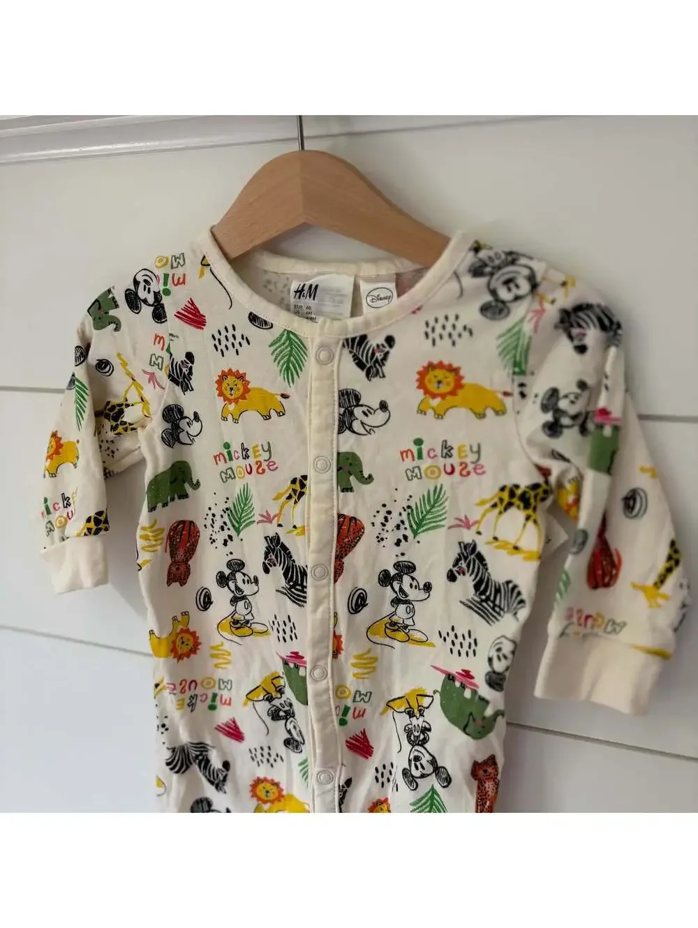 H&M Disney mickey mouse animal romper 4-6 mos